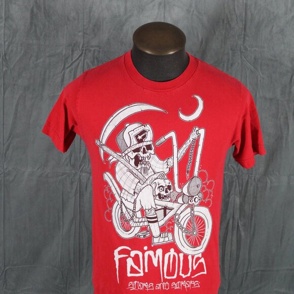 Skateboard Shirt - Famous Lowrider Skeleton Graphic - Men's Small - Picture 3 of 8